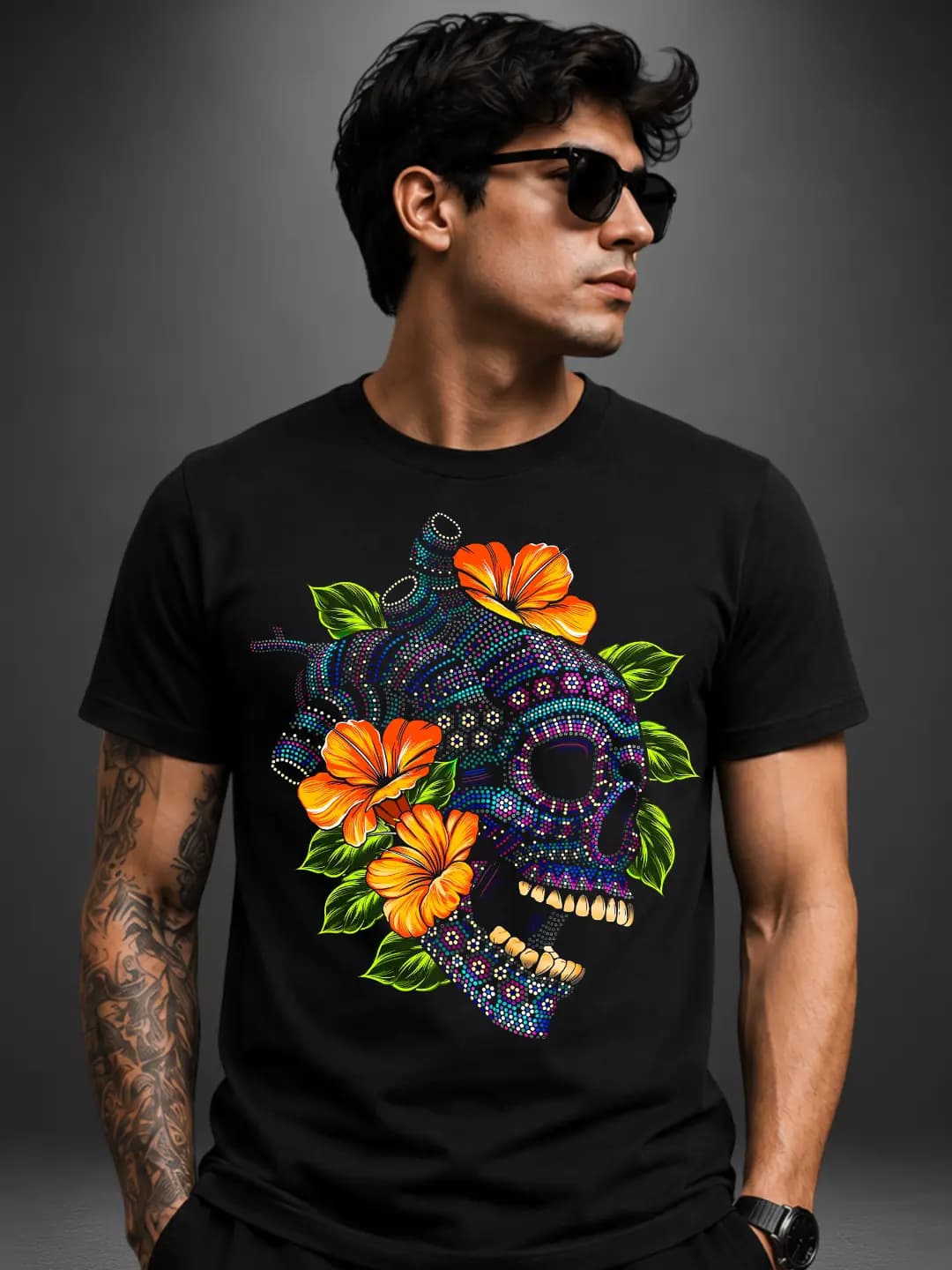 Calavera Flor de Muerto