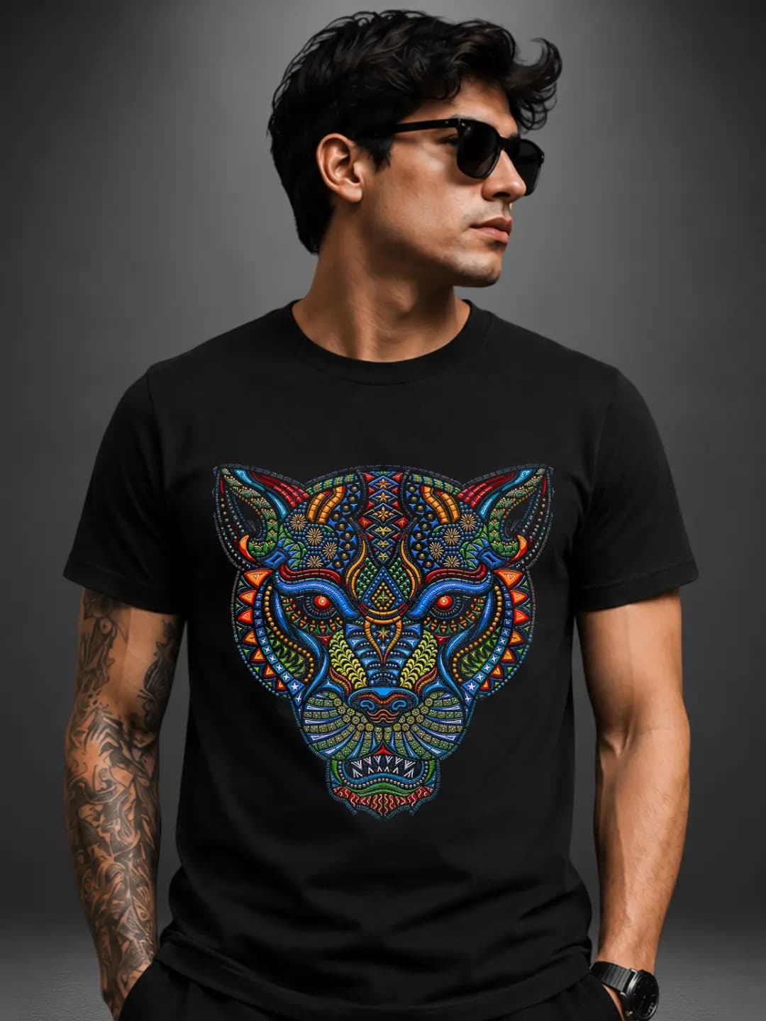 Pantera Huichol Neón